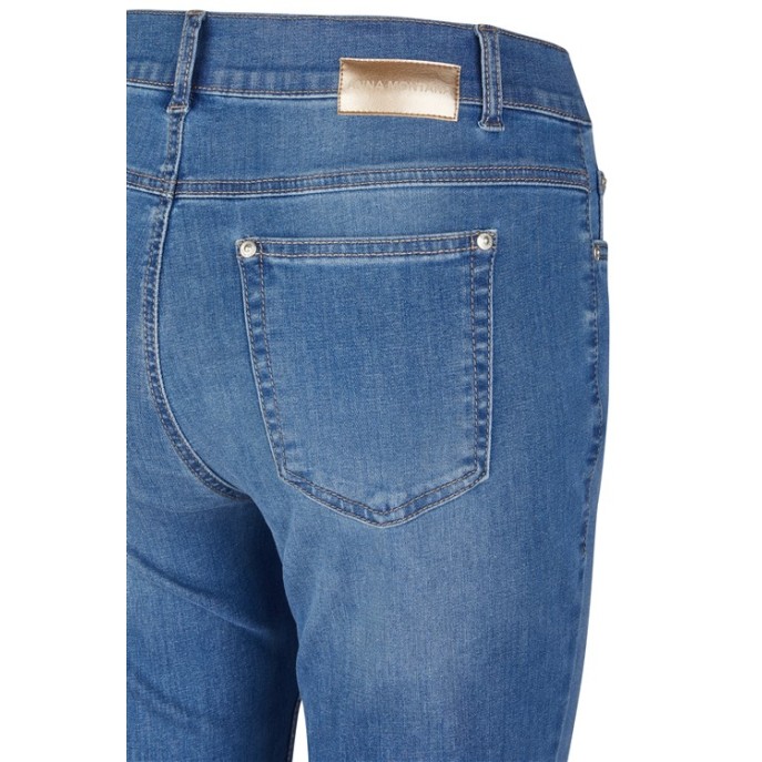 Anna Montana jeans 1297 Wide leg Bern - Used stone